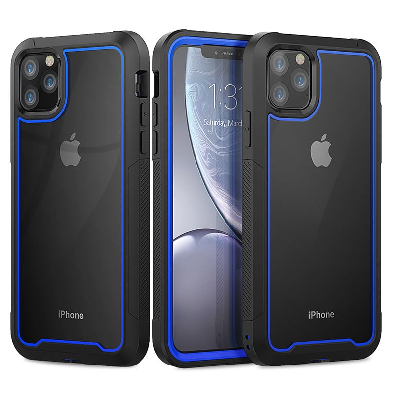 Silicone Phone Case For iPhone 11 Pro Max 7 8 XS Max XR Transparent Back Cover Soft Shockproof Simple Matte Bumper Phone Case - 380230 For iPhone 6 / Blue / United States Find Epic Store