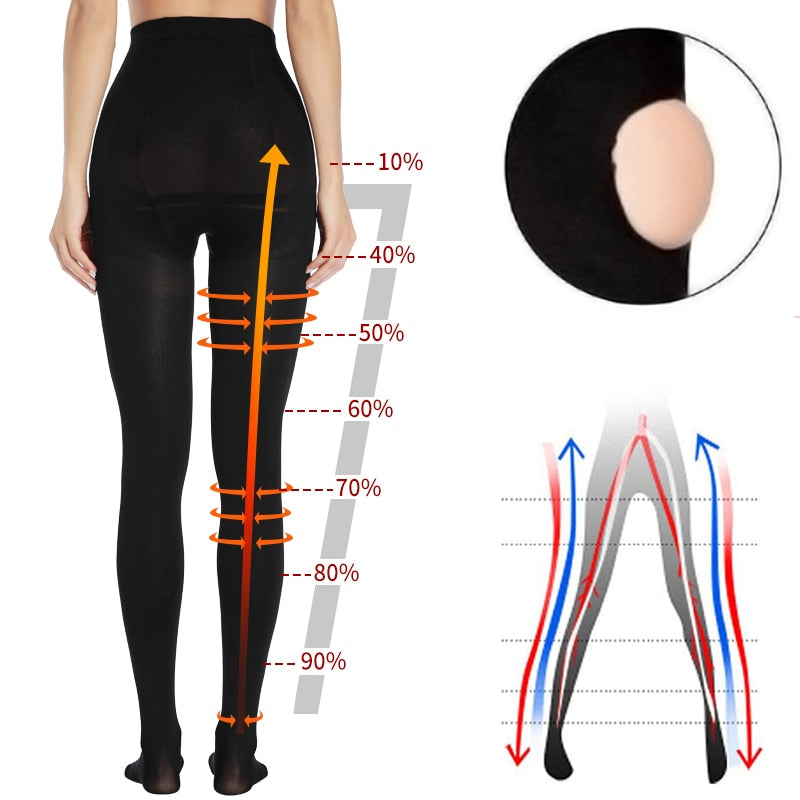 Shapewear Anti Cellulite Compression Leggings Body Shaper High Waist Leg Shapers Women Tummy Slimming Sheath Thigh Slimmer Pants - 31205 Find Epic Store