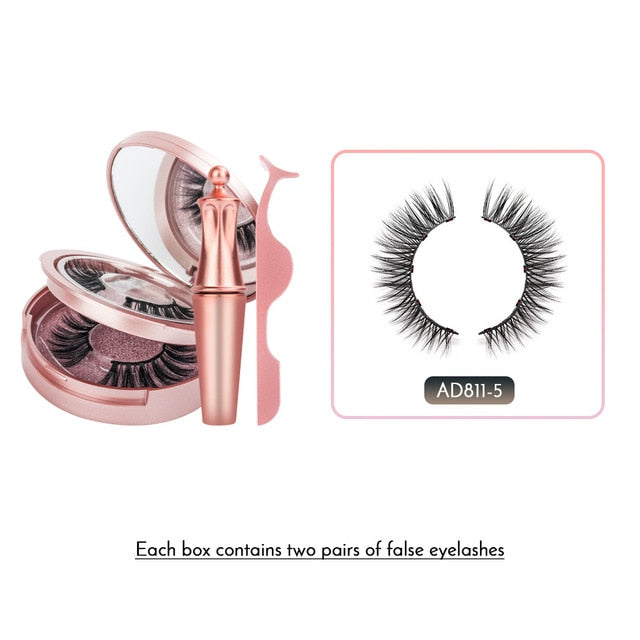 Magnetic False Eyelashes & Magnetic Liquid Eyeliner Set - 200001197 2 pairs-AD811-5 / United States Find Epic Store