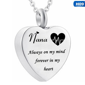 Heart Cremation Urn Necklace For Ashes Urn Jewelry Memorial Pendant Gift - 200000162 H09 / United States Find Epic Store