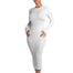 Knitted White Sexy Backless Dress - 200000347 White / S / United States Find Epic Store