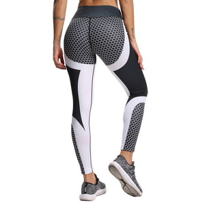 Print Women Yoga Pants Tight Leggings - 200000614 style3 grid / S / United States Find Epic Store