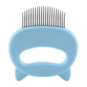 Pet Hair Removal Massaging Shell Comb - Pet Hair Removal L Blue / One Size / United States Find Epic Store