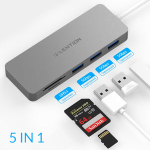 USB HUB to Multi USB 3.0 HDMI Adapter Dock for M1 MacBook Pro Air 13.3 Accessories USB-C Type C SD TF Splitter 11 Port USB C HUB - 0 United States / 5 in 1 Find Epic Store