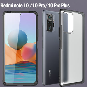Case For Redmi note 10 Pro Max,Matte Translucent Shockproof Back Cover For Redmi note 10 Pro Max Ultra Thin Frosted Case - 380230 Find Epic Store