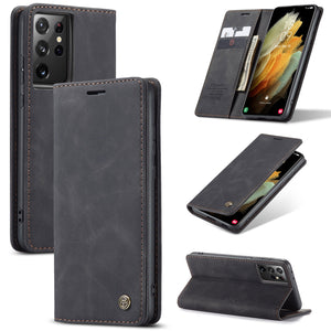 Case for Samsung Galaxy S21 Ultra S21 Plus 5G Leather Case, Case Me Retro Purse Luxury Magneti Card Holder Wallet Cover For Galaxy S21 - 380230 Find Epic Store