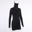 Turtle Neck Mask Sheath Long Sleeve Dress - 200000347 Find Epic Store