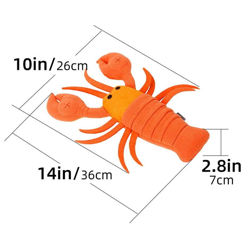 Pet Interactive Toys Plush Chew Sound Seafood Lobster Dog IQ Training Sniff Product Pet Supplies Bite Molars Tibetan Food - 200003723 Find Epic Store