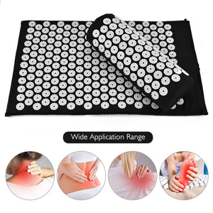 Massage Cushion Yoga Mat Head Neck Back Massage Cushion Pillow Yoga Spike Mat Anti-stress Acupuncture pad Needle Massager - 201221711 Find Epic Store