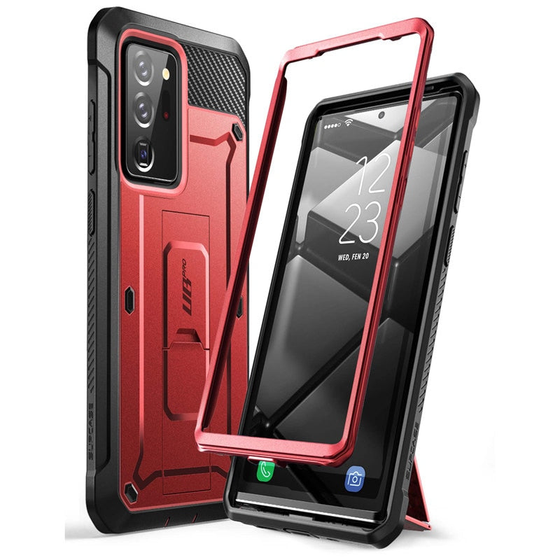 For Samsung Galaxy Note 20 Ultra Case 6.9"(2020) UB Pro Full-Body Rugged Holster Cover WITHOUT Built-in Screen Protector - 380230 PC + TPU / Red / United States Find Epic Store