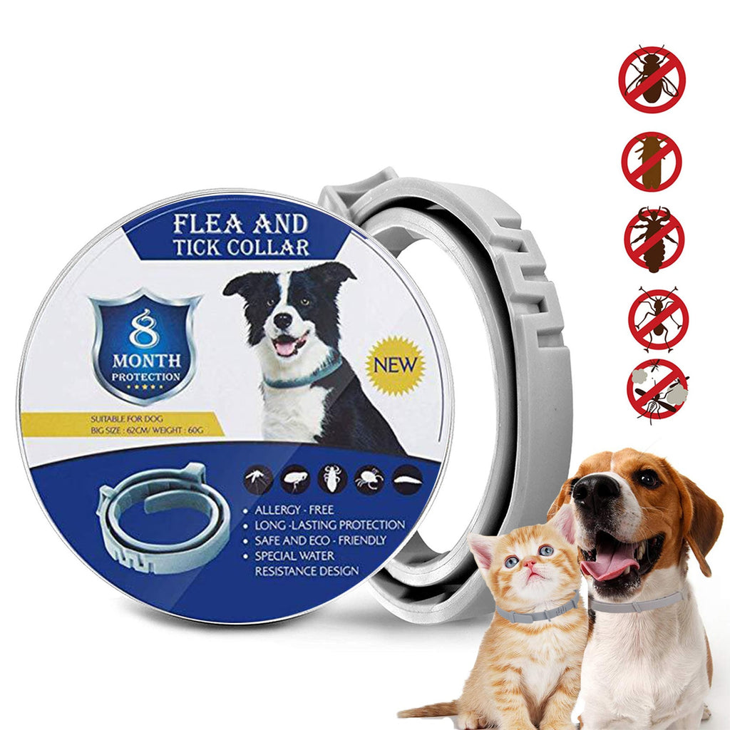 Flea And Tick Collar For Dogs Cats Up To 8 Month Flea Tick Dog Collar Anti-mosquito and insect repellent Pet collars - 200003720 Find Epic Store
