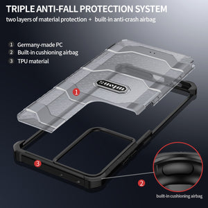 Samung Galaxy S20/S20 Plus/S20 Ultra/S20 FE/S21/S21 Plus/S21 Ultra/Note 20/Note 20 Pro - Military-grade Airbag Anti-fall Mobile Phone Back Cover - 380230 Find Epic Store