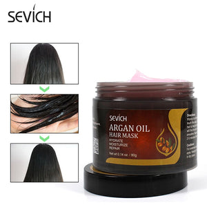 Sevich 80g Argan Oil Hair Mask Repairs Damage Restore Soft Good or All Hair Types Keratin Hair & Scalp Treatment for Hair Care - 200001171 Find Epic Store
