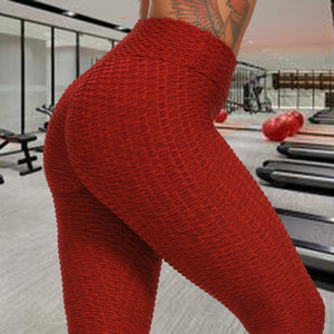 High Waist Booty Leggings - 200000614 Wine red / S / United States Find Epic Store