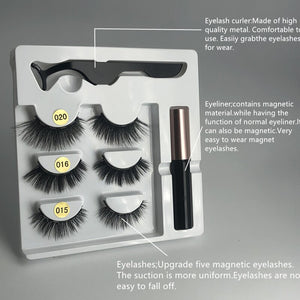 3 Pairs of Five Magnet Eyelashes - 201222921 Find Epic Store