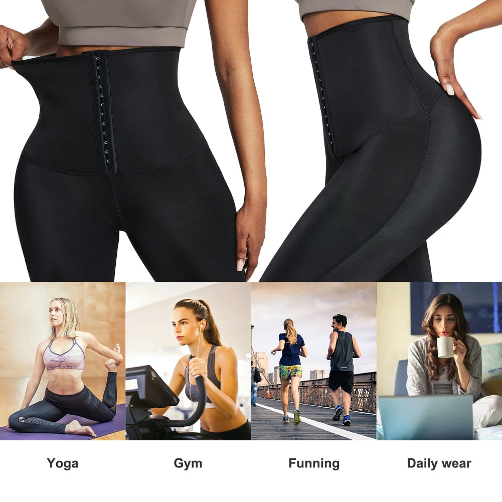 Sweat Sauna Pants Waist Trainer Body Shaper Thermo Shapewear Tummy Control Slimming Pants Fajas Workout Fitness Leggings - 31205 Find Epic Store