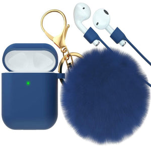 Soft Case for Airpods 2 aipods Cute girl Silicone protector airpods 2 Air pods Cover earpods Accessories Keychain Airpods 2 case - 200001619 United States / 1-2 royal blue Find Epic Store
