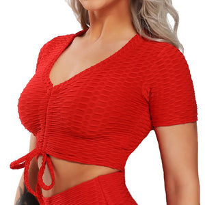 High Elastic Gym Yoga Top - 200000649 red / S / United States Find Epic Store