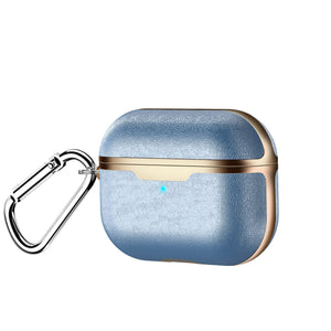 For AirPods Pro Cases Successful people Portable Leather luxury Protector Cover Carabiner for Apple AirPods 1 2 Case Plated Gold - 200001619 United States / blue Pro Find Epic Store