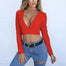 Sexy Deep V Tight Sleeve Short Top Shirt 2019 - 200000791 Find Epic Store