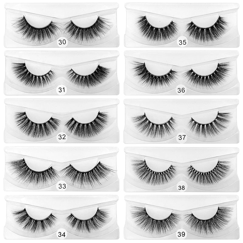 Wholesale Eyelashes/ 10/50/100 Pieces of 3d Mink Natural Eyelashes - 200001197 Find Epic Store