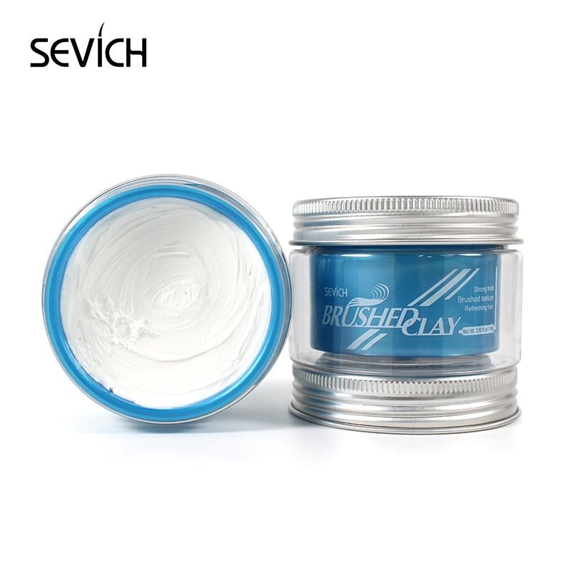 Sevich 80g Lasting Matte Hair Clay Strong Hold Clay Easy Wash Convenient Smooth Fashion Hair Styling Refreshing Hair Clay - 200001186 United States / Brushed Find Epic Store