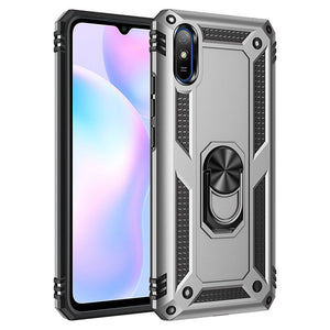 For Xiaomi Redmi 9 Case Shockproof Armor Phone Case for Redmi 9A 9C Ring Stand Bumper Silicone Phone Back Cover - 380230 For Redmi 9 / Silver / United States Find Epic Store