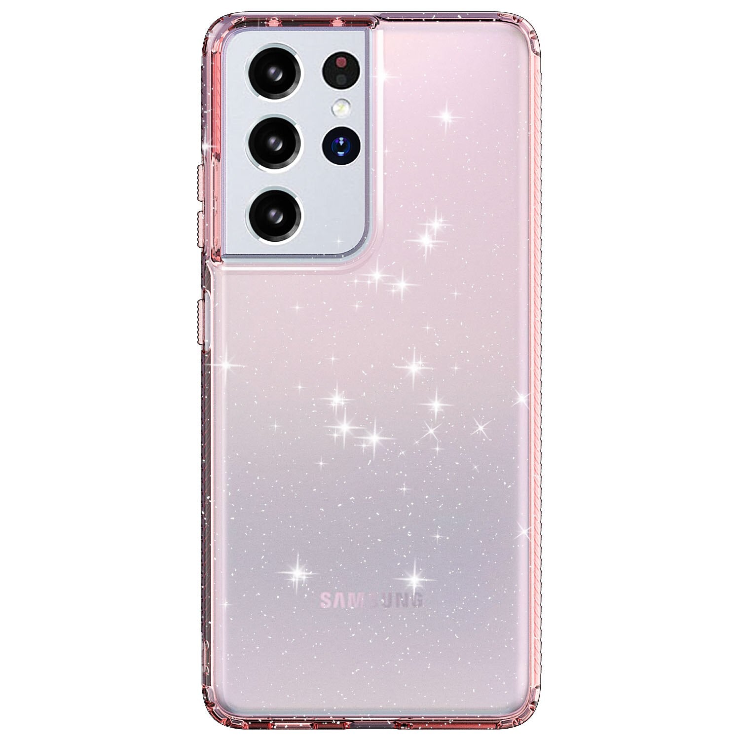 Bling Soft Case For Samsung Galaxy S21 Ultra/S21/S21+ 5G 2021 Case, Silicone Shockproof Transparent Protective For S21 Ultra Plus - 380230 for Galaxy S21 / Pink / United States Find Epic Store