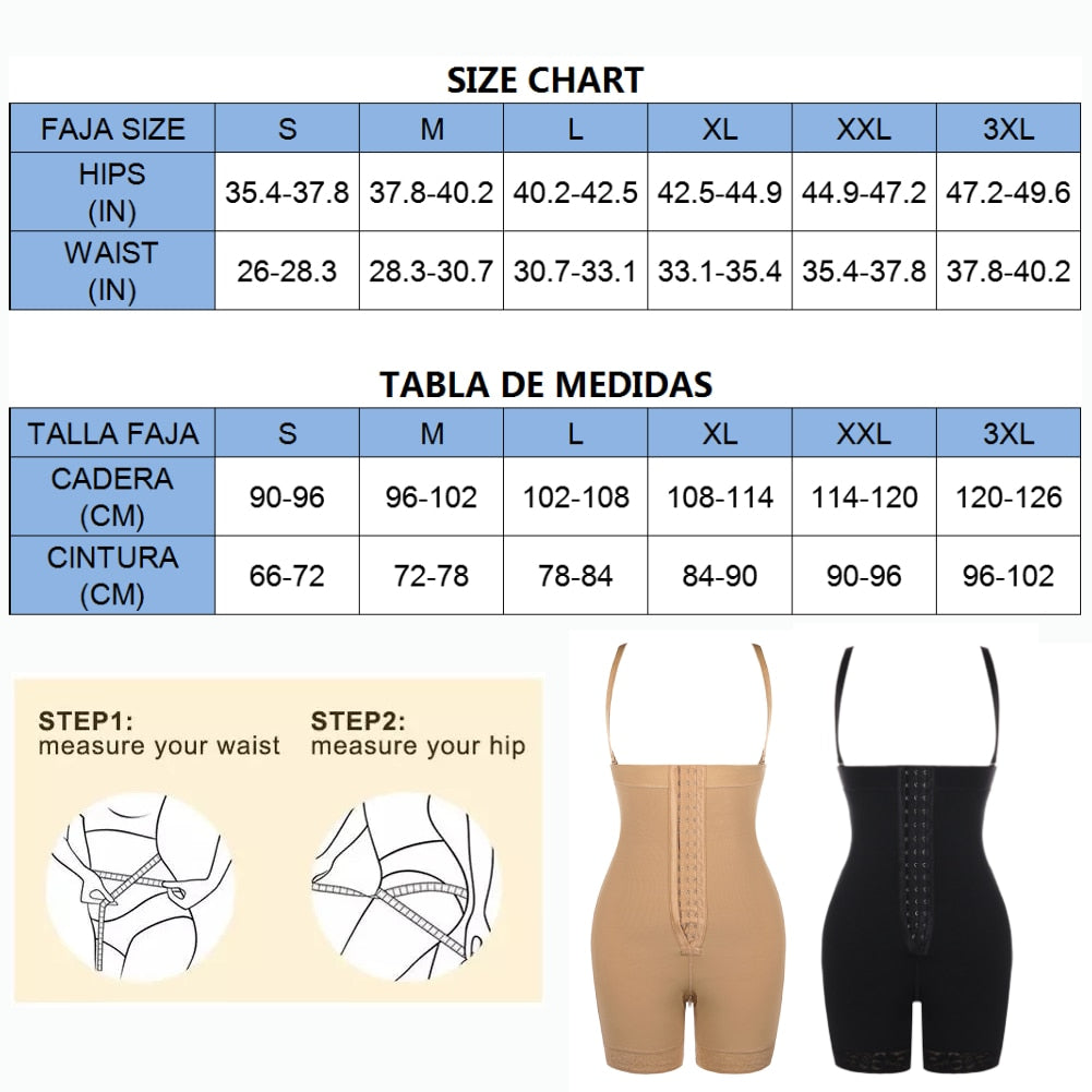 Colombian Reductive Girdles Waist Trainer Body Shaper Butt Lifter Tummy Control Panties Postpartum Recovery Slimming Shapewear - 31205 Find Epic Store