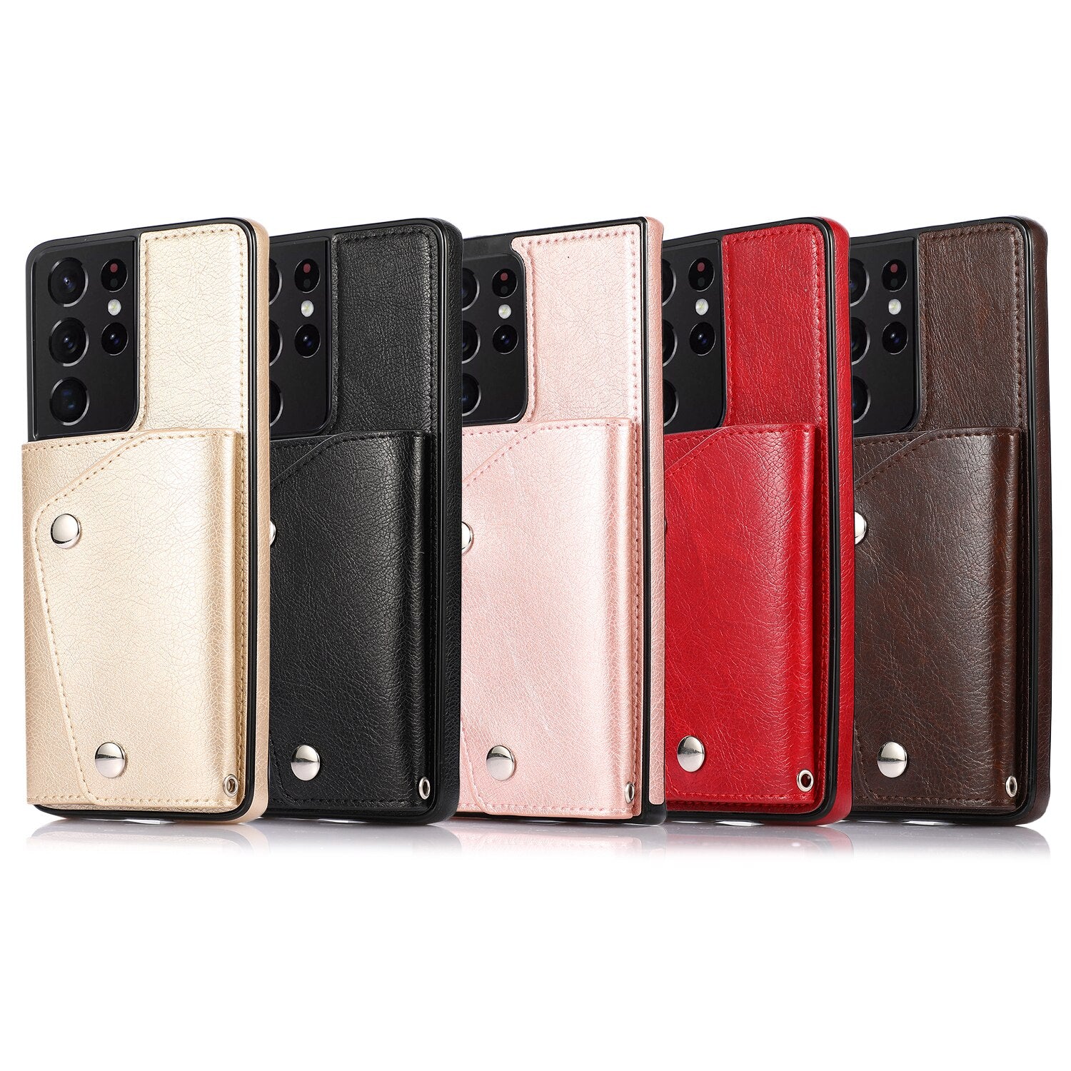 Pink Leather Case for Samsung Galaxy S20 S21 Ultra Plus A71 A51 Note 20 10 Plus A70 A50 A20 A20e S9 S8 Plus S7 Edge Wallet Cover - 380230 Find Epic Store