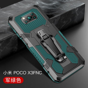 Dark Green Color Case - Shockproof Case For Xiaomi POCO X3 NFC Redmi Note 10 9 9S 7 8 5 10 Pro 9A 9C For Xiaomi POCO X3 Rugged Hybrid Armor Stand Covers - 380230 For POCO X3 / Dark Green / United States Find Epic Store