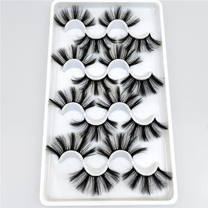 8 pairs of 25mm eyelashes cruelty-free artificial 3D mink eyelashes, soft and natural false eyelashes wholesale manufacturer - 200001197 8D010 / United States Find Epic Store