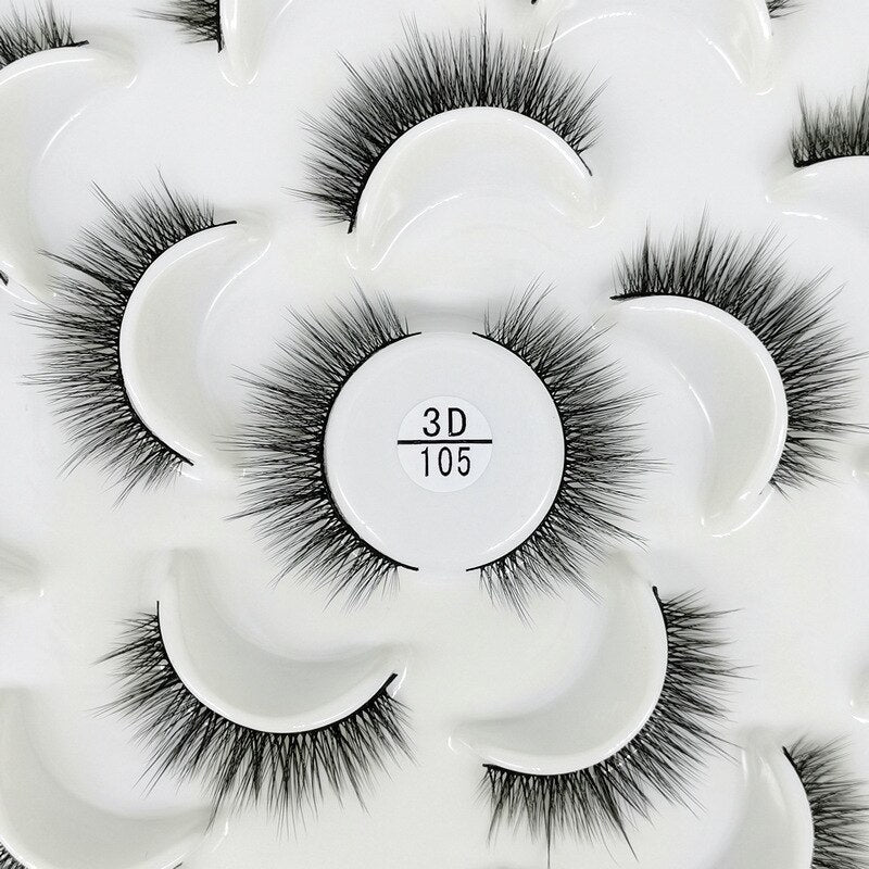 7/10 long makeup 3d natural thick false eyelashes - 200001197 3D105 / United States Find Epic Store