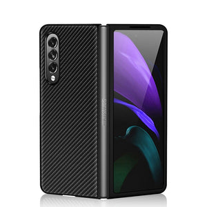 Case For Samsung Galaxy Z Fold 3 5G And Z Fold 2 Carbon fiber leather Cover For Samsung Galaxy Z Fold3 Cover Full Protector Capa - 380230 For Galaxy Z Fold 3 / Black / United States Find Epic Store