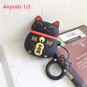 Lucky Cat For Airpods Pro 2 1 Case Silicone Cute Wireless Bluetooth Headset Headphone Air pod For Apple Airpods Pro/2/1Cases - 200001619 United States / 5- Lucky Cat Find Epic Store