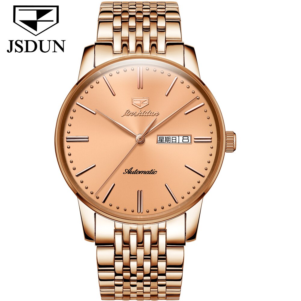 Gold Luxury Automatic Waterproof Watch - 200033142 full pink / United States Find Epic Store