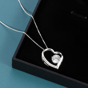New 925 Sterling Silver Lucky Heart Pendant Necklace Women Choker Fine Jewelry Collares Birthday Valentine's Day Gift With Box - 200001699 Find Epic Store