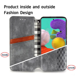 Magnetic flip Leather Case for Samsung Galaxy A10 A20 A50 Luxury Magneti Card Holder Wallet Cover for Galaxy M01 M21 M31 - 380230 Find Epic Store