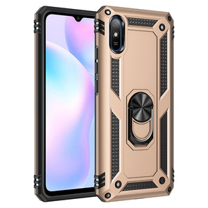 For Xiaomi Redmi 9 Case Shockproof Armor Phone Case for Redmi 9A 9C Ring Stand Bumper Silicone Phone Back Cover - 380230 For Redmi 9 / Gold / United States Find Epic Store