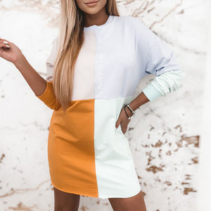 Casual Long Sleeve mini Dress - 200000347 Find Epic Store