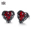 Stud Earrings Embellished with Crystals Women Earrings Angel Wing Heart Earrings Fashion Ear Jewellery Gifts - 200000171 Red Black / United States Find Epic Store