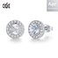 Fashionable Luxury Red Color Crystal Round Shape Stud Earrings - 200000171 Crystal / United States Find Epic Store