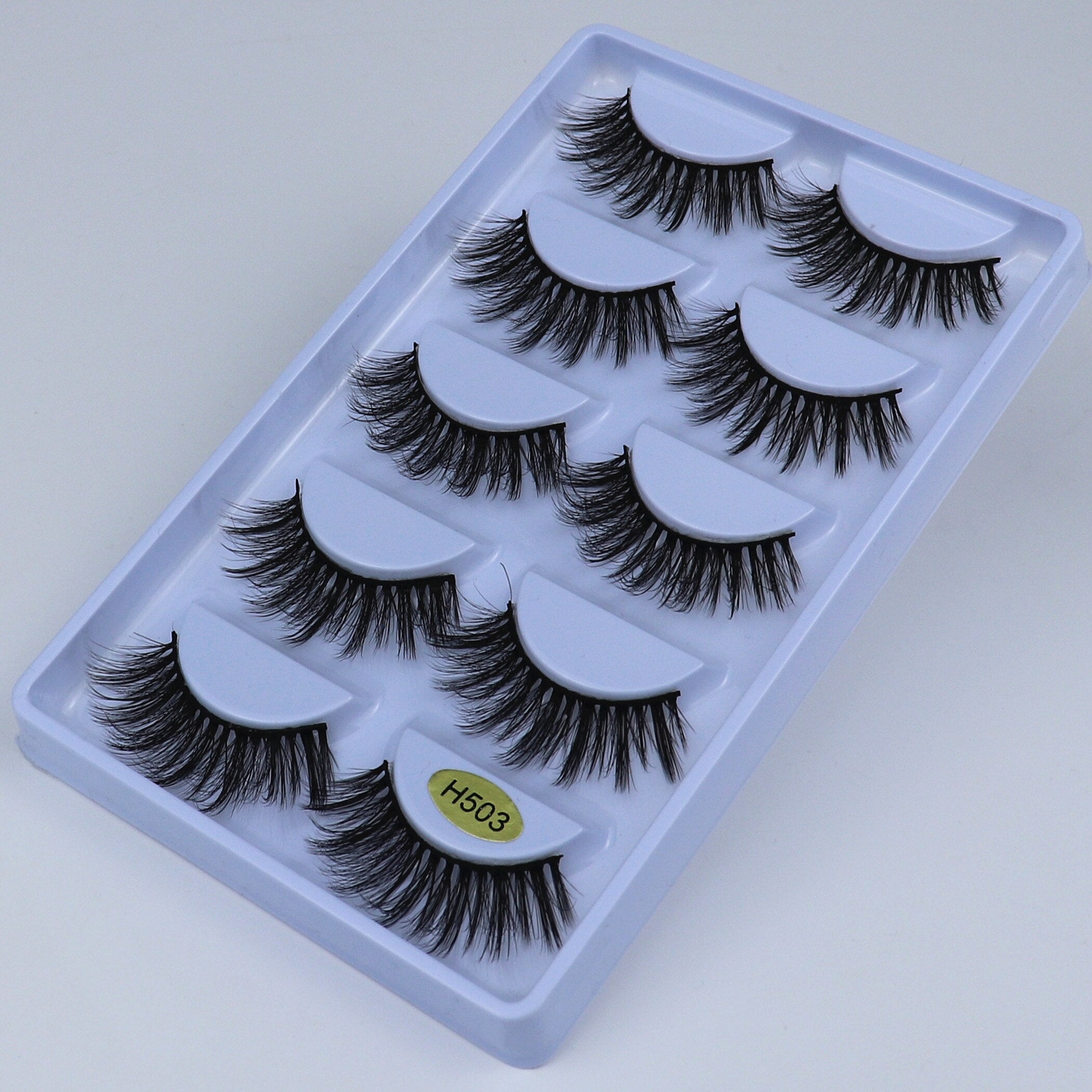 High quality 3D lashes 5 pairs 20mm artificial mink eyelashes, dramatic curly hair false eyelash extension cosmetics - 200001197 H503 / United States Find Epic Store