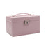 New 3-layers PU Jewelry Box Organizer Large Ring Necklace Display Makeup Holder Cases Leather Jewelry Case With Lock For Women - 200001479 United States / Pink-A Find Epic Store