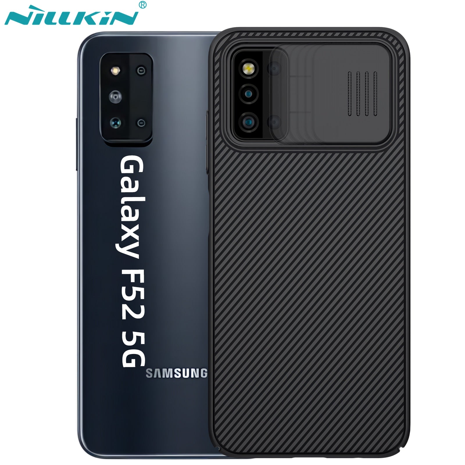 for Samsung Galaxy F52 5G Case ,NILLKIN Camera Protection Slide Protect Cover Lens Protection Case for Samsung Galaxy F52 5G - 380230 Find Epic Store