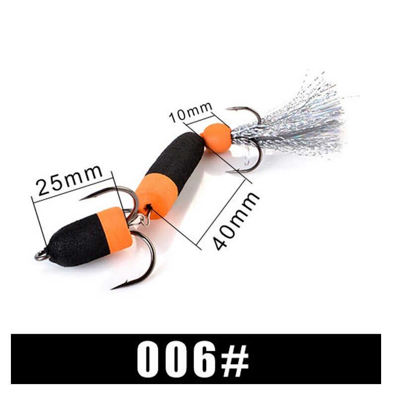 ZK30 1pc Fishing Lure Soft Lures Foam Bait Swimbait Wobbler Bass Pike Lure Insect Artificial Baits Pesca - 100005544 006 / United States Find Epic Store