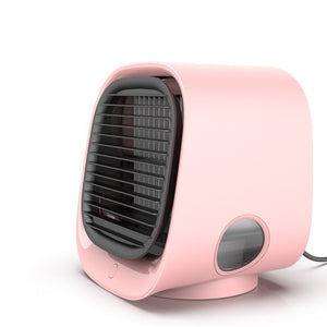 Portable Air Cooler Fan USB Mini Air Cooling Conditioner with Night Light Personal Space USB Desk Fans Multifunction Summer Hot - 618 Pink Color / United States Find Epic Store