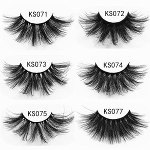 7 pairs of 25mm 3D mink lashes natural long eyelashes mink, fluffy false eyelashes eye makeup - 200001197 Find Epic Store