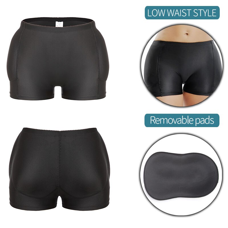 High Waist Butt Lifter Padded Shapewear Hip Pads Push Up Booty Enhancer Tummy Control Panties Buttocks Lift Women Body Shaper - 31205 Black 25 / Asian(XL)US(M) / United States Find Epic Store