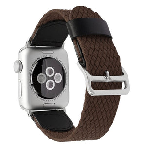 Nylon Braided for Apple Watch Band 38mm 40mm 44mm 42mm Fabric Nylon Belt Bracelet for IWatch Series 6 3 4 5 Se Strap - 200000127 United States / coffee / For 38mm and 40mm Find Epic Store